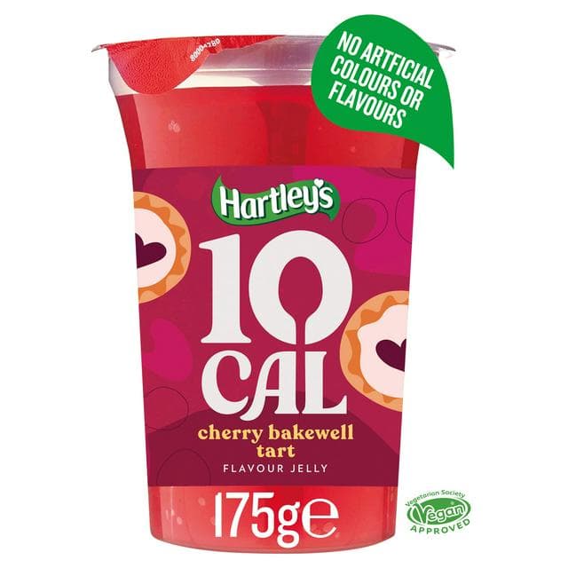 Hartley's 10 Cal Cherry Bakewell Tart Flavour Jelly 175g - gallery image 1