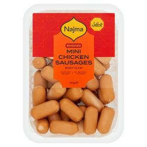 Najma Halal Mini Chicken Sausages Smoked 400g