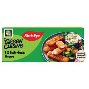 Birds Eye Green Cuisine Vegan Fishless Fingers x12 336g