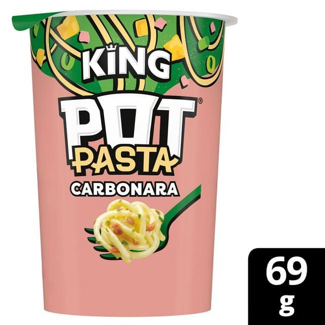 Pot Pasta Creamy Carbonara Instant Hot Snack 69g - gallery image 1