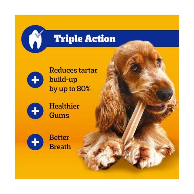 Pedigree Dentastix Daily Adult Medium Dog Treats Dental Sticks x5 128g - gallery image 5