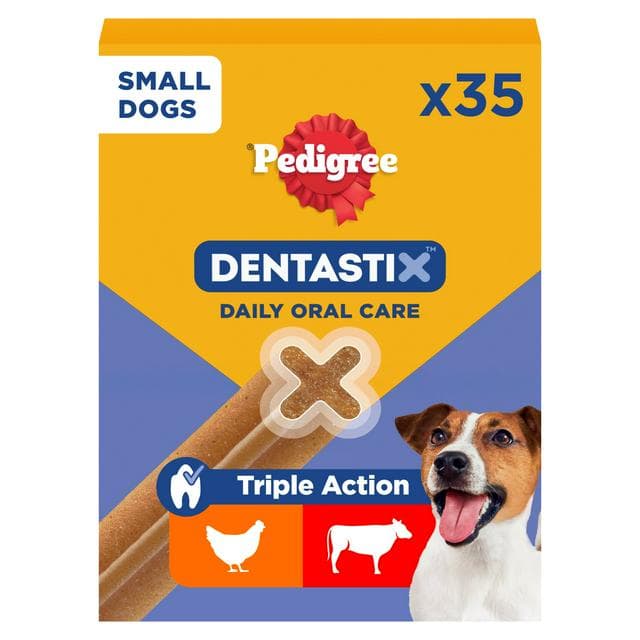 Pedigree Dentastix Daily Adult Small Dog Treats Dental Sticks x35 550g - gallery image 1