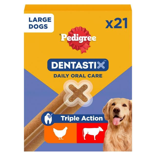 Pedigree Dentastix Daily Adult Large Dog Treats Dental Sticks x21 810g - gallery image 1