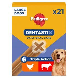 Pedigree Dentastix Daily Adult Large Dog Treats Dental Sticks x21 810g