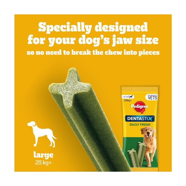 Pedigree Dentastix Fresh Adult Large Dog Treats Dental Sticks x21 810g - gallery image 2