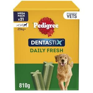 Pedigree Dentastix Fresh Adult Large Dog Treats Dental Sticks x21 810g