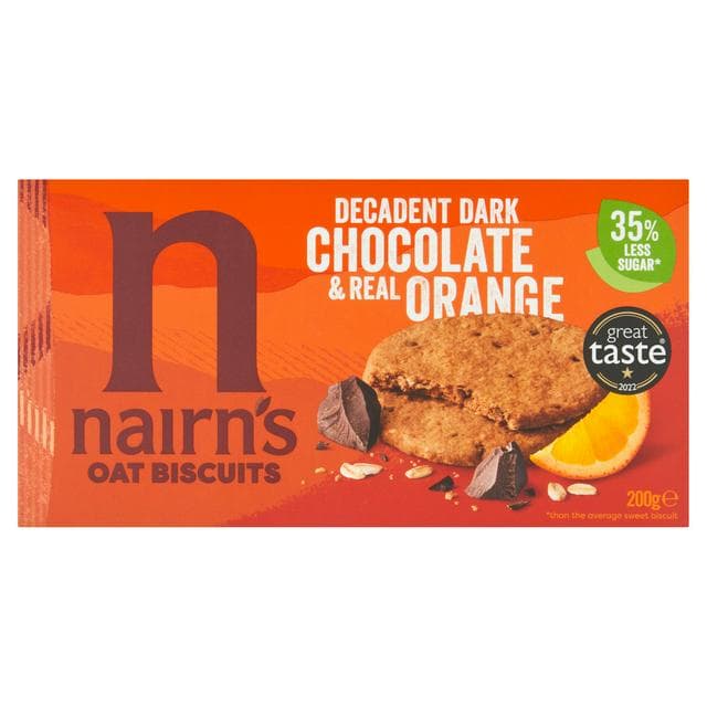 Nairn's Chocolate Orange Oat Biscuits 200g - gallery image 1