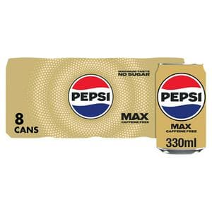 Pepsi Max No Caffeine 8x330ml