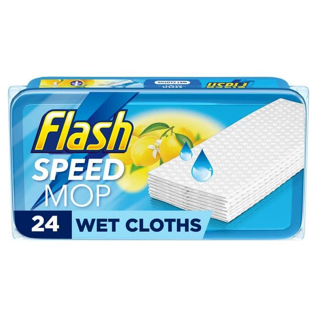 Flash Speed Mop Antibacterial Lemon Cleaning Wipes x24 - gallery image 1