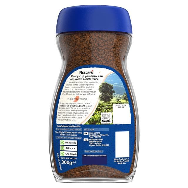 Nescafe Original Decaf Instant Coffee 300g - gallery image 2