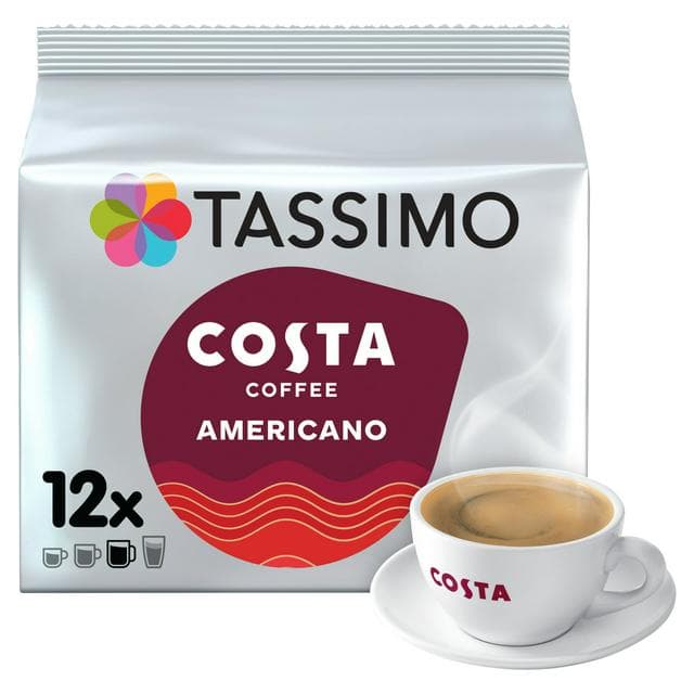 Tassimo Costa Americano Coffee Pods 12x9g - gallery image 1