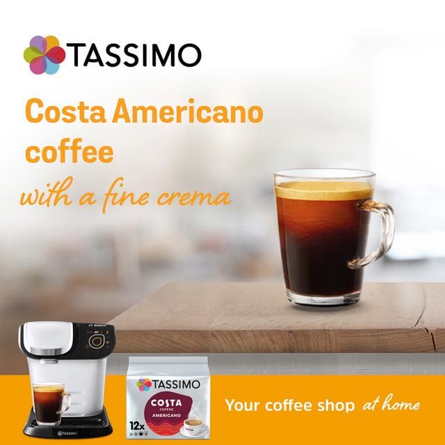 Tassimo Costa Americano Coffee Pods 12x9g - gallery image 4