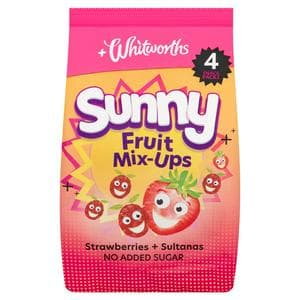 Whitworths Sunny Fruit Mix-Ups Strawberries & Sultanas 4x18g