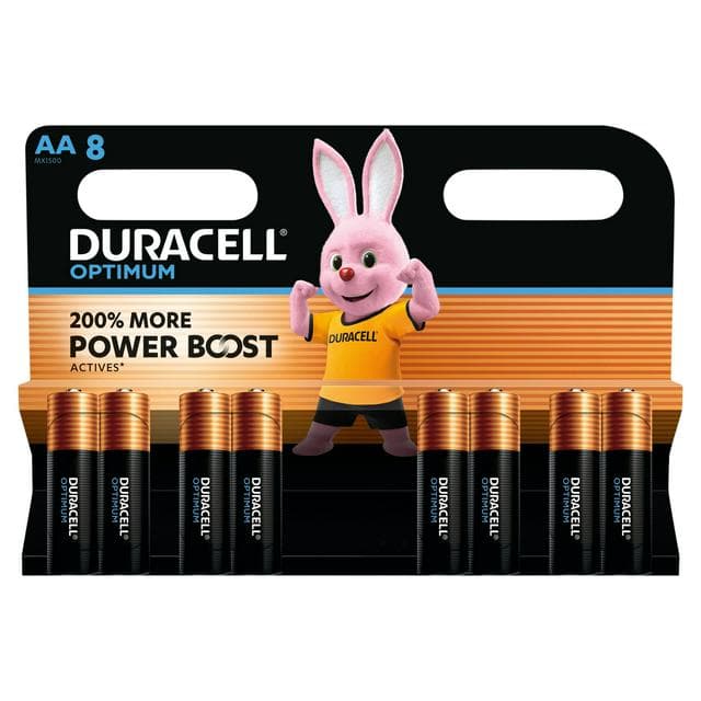 Duracell Optimum AA Batteries, pack of 8 - gallery image 1