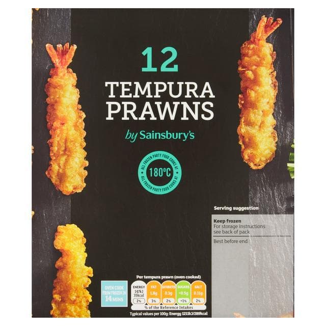 Sainsbury's Tempura Prawns x12 156g - gallery image 1