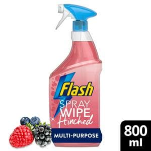 Flash Spray Wipe Hinched Wild Berries Anti-bacterial Multi Purpose Cleaning Spray 800ml
