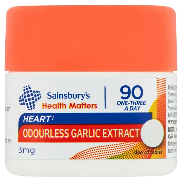 Sainsbury's Odourless Garlic x90 2mg - gallery image 1