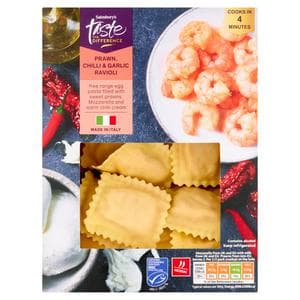 Sainsbury's Prawn, Chilli & Garlic Ravioli, Taste the Difference 250g