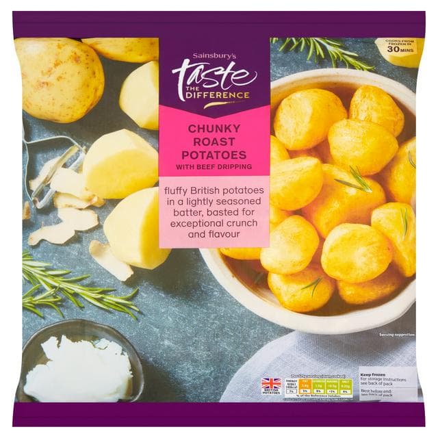 Sainsbury's Chunky Roast Potatoes with Beef Dripping, Taste the Difference 1kg - gallery image 1