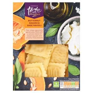 Sainsbury's Butternut Squash & Sage Ravioli, Taste the Difference 250g