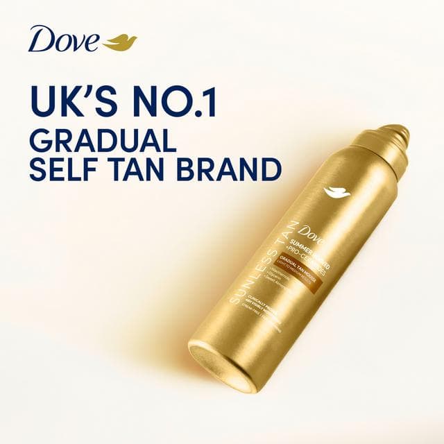 Dove Summer Revived Gradual Tanning Mousse Light Medium Hydrates Skin & Builds Natural Glow 150ml - gallery image 2