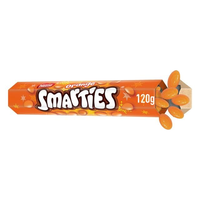Smarties 120g Orange Milk Chocolate Giant Tube - gallery image 1