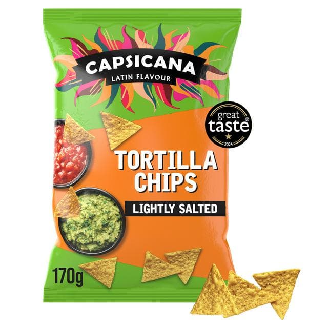 Capsicana Tortilla Chips Lightly Salted 170g - gallery image 1
