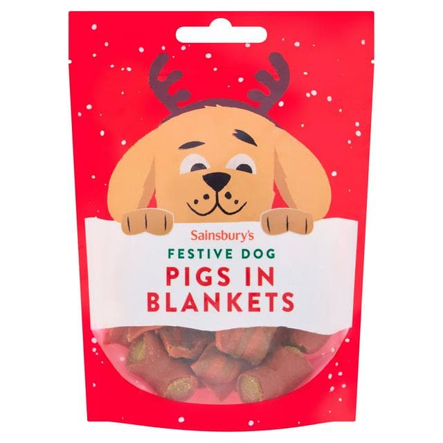 Sainsbury's 125g Pigs in Blankets Festive Dog Treats - gallery image 1