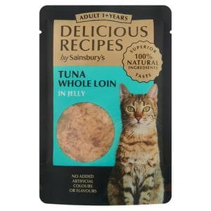 Sainsbury's Delicious Recipes Tuna Whole Loin in Jelly 1+ Years Adult Cat Food 70g
