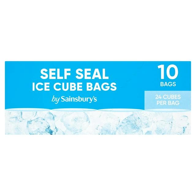 Sainsbury's Self Seal Ice Cube Bags x10 - gallery image 1