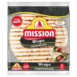 Mission 6 x Chargrilled Tortilla Wraps 367g