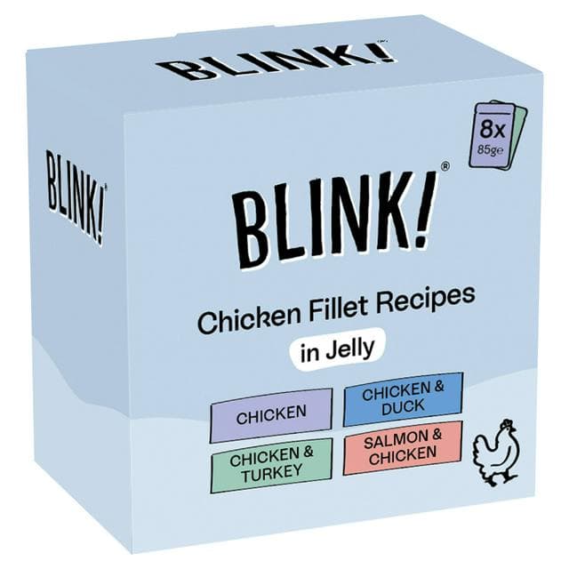 Blink! Chicken Pouch Selection in Jelly Wet Cat Food 8 x 85g - gallery image 1