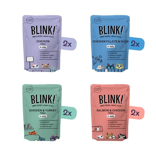 Blink! Chicken Pouch Selection in Jelly Wet Cat Food 8 x 85g - gallery image 4