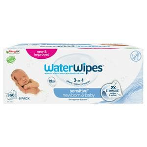 WaterWipes Baby Wipes Pack x6