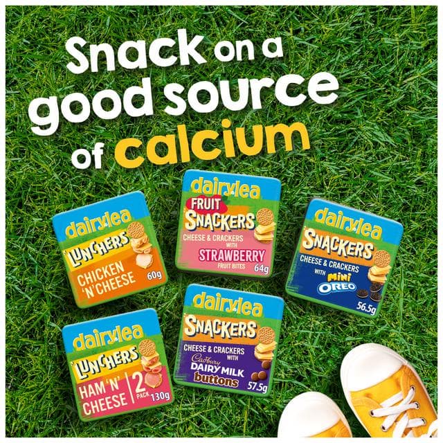 Dairylea Snackers 64.2g Cheese & Crackers with Cadbury Dairy Milk Buttons - gallery image 2
