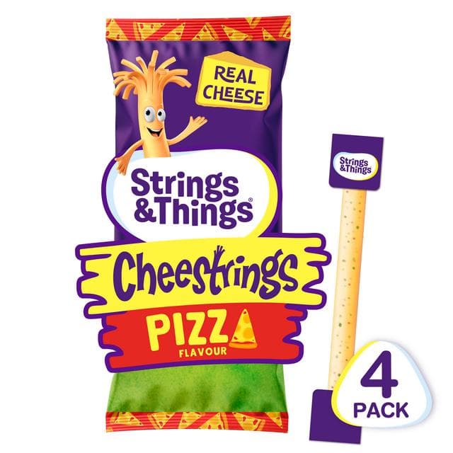 Strings & Things Cheestrings Pizza Flavour 4x20g - gallery image 2