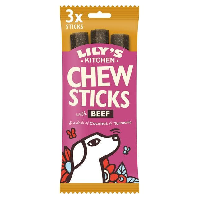 Lily's Kitchen Chew Sticks with Beef Dog Treat 120g - gallery image 1
