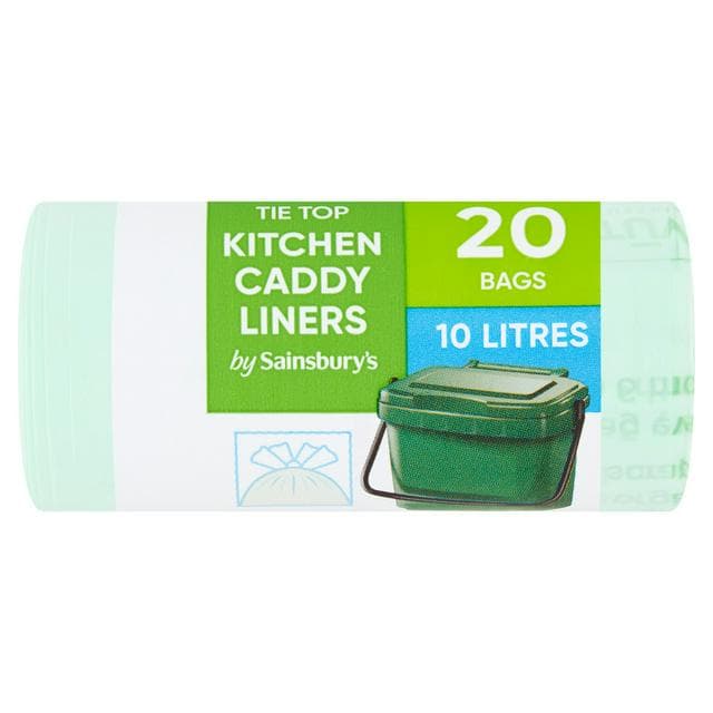 Sainsbury's Kitchen Caddy Liners x20 10L - gallery image 1