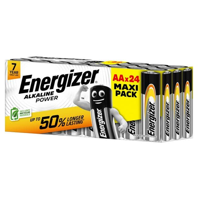 Energizer Alkaline Power AA Batteries x24 - gallery image 1