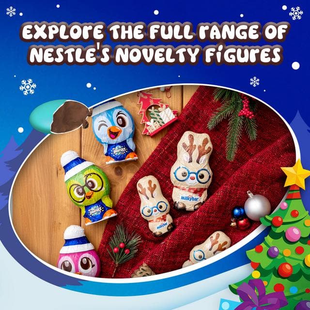 Smarties 94g Penguin Milk Chocolate Christmas Figure - gallery image 4