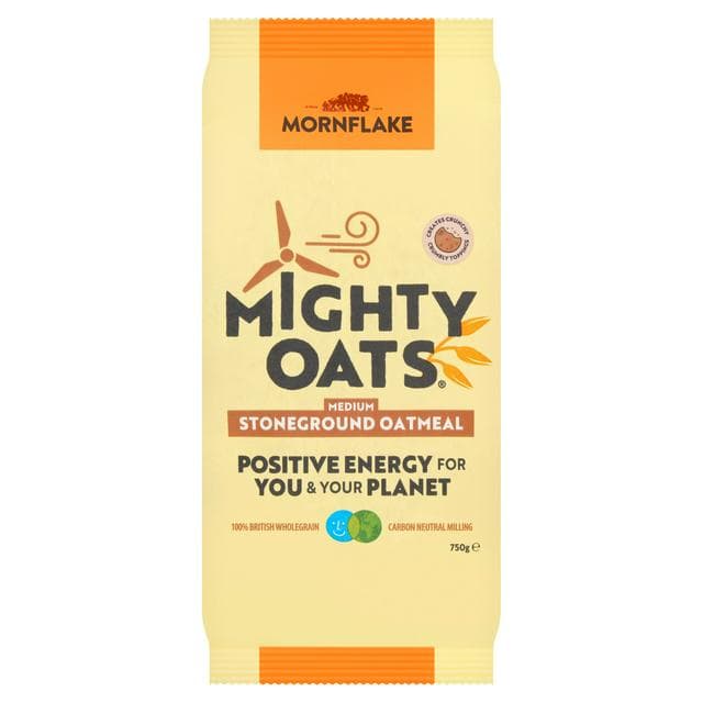 Mornflake Mighty Oats Stoneground Oatmeal 750g - gallery image 1