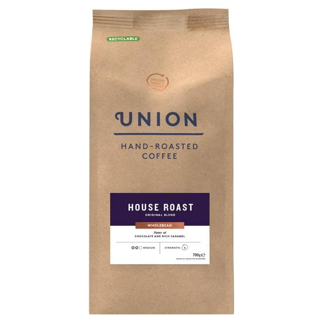 Union Hand Roasted Coffee House Roast Original Blend Wholebean 700g - gallery image 1