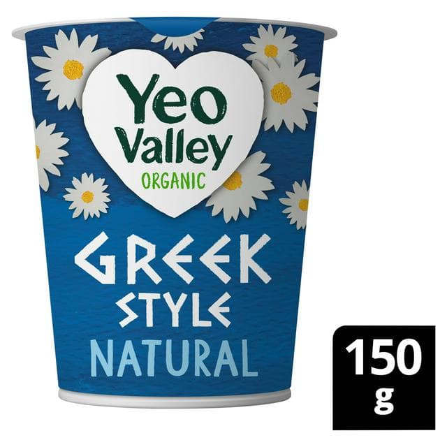 Yeo Valley Organic Greek Style Natural Yogurt 150g - gallery image 1