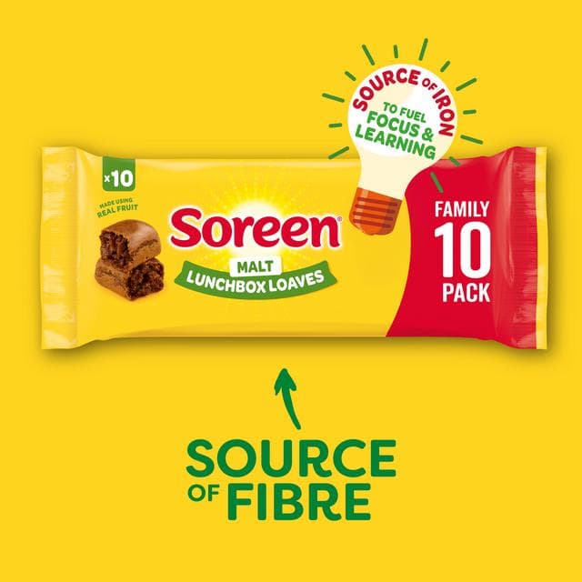 Soreen Malt Lunchbox Loaves Snack Bars Family Pack 10 x 30g - gallery image 2