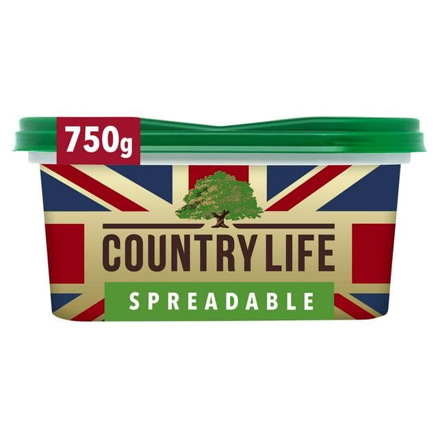 Country Life Spreadable Blend of Butter & Rapeseed Oil Spread 750g - gallery image 1