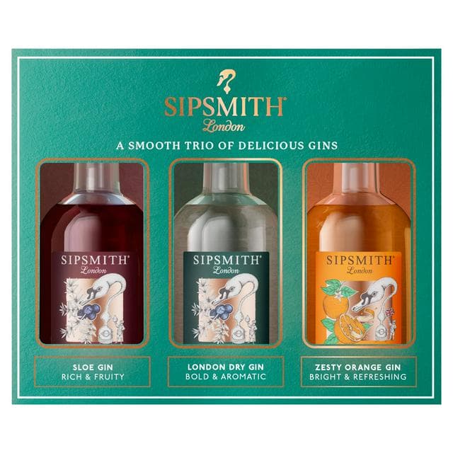 Sipsmith London Mini Trio of Gins Gift Set - gallery image 1