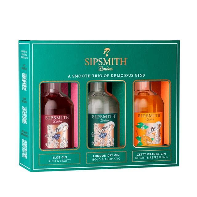 Sipsmith London Mini Trio of Gins Gift Set - gallery image 3