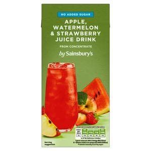 Sainsbury's Apple Watermelon & Strawberry Juice Drink 1L