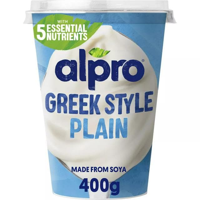 Alpro Greek Style Plain Dairy Free Yoghurt Alternative 400g - gallery image 1