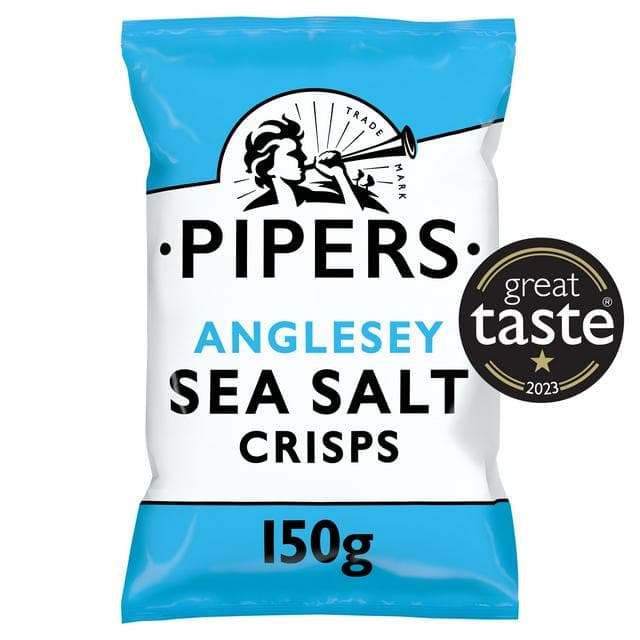 Pipers Anglesey Sea Salt Sharing Crisps 150g - gallery image 1